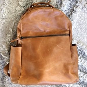 able leather backpack